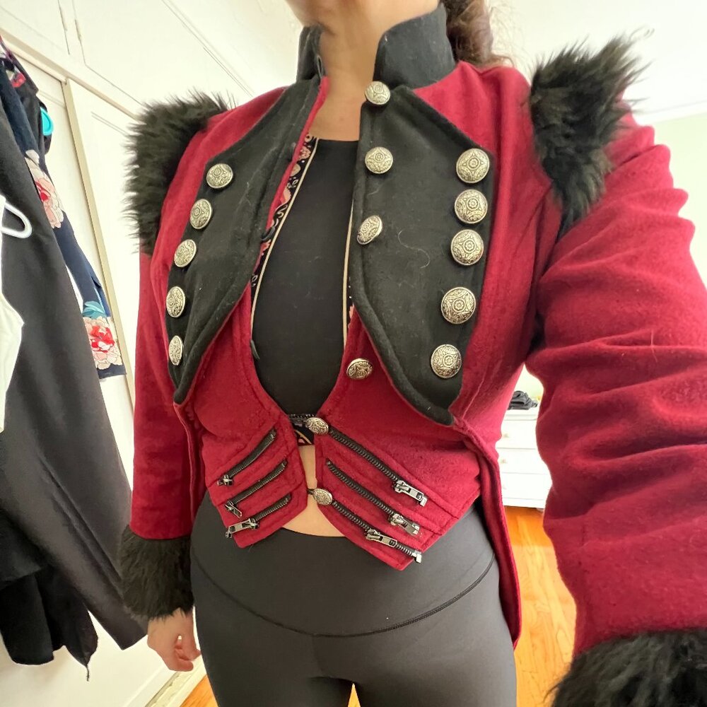 Incredible steampunk Ringmaster Circus Master costume cosplay coat jacket L